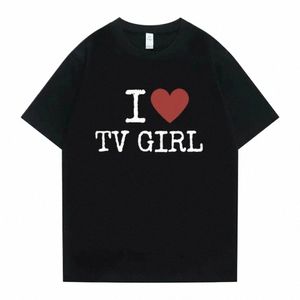 Cults TV Girl One Night Only Graphic Print Tshirt Vintage Tee Tendance Hommes Femmes T-shirt surdimensionné Cott Tops 2024 T-shirt Vêtements U3WP #