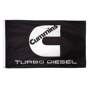 Cummins Banner Turbo Diesel Flag 3x5ft Polyester Outdoor ou Indoor Club Digital Printing Banner et Flags Whole2260709