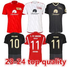 CUP 23/24 Union Berlin Voetbalshirts heren AARONSON FOFANA BECKER KRAL KHEDIRA LAIDOUNI BEHRENS KHEDIRA DIOGO LEITE DOEKHI 2023 24 Voetbalshirts T thuis uit derde66