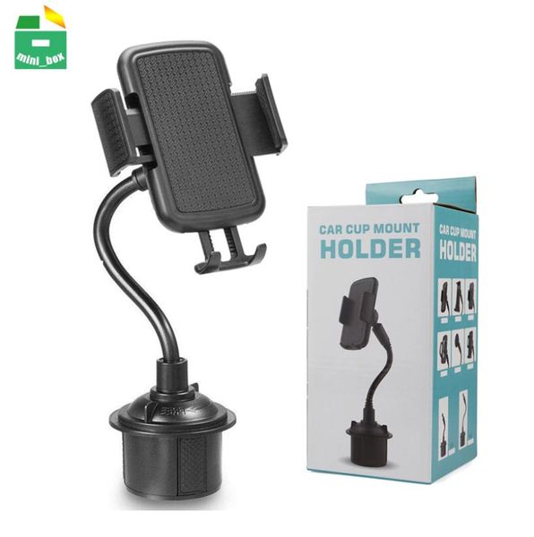 Soporte para teléfono con taza Soporte para coche Soporte para teléfono móvil de 360 ​​grados Cuello de cisne ajustable para iPhone 11 12 Pro Max Samsung S20 S21 EF1967335