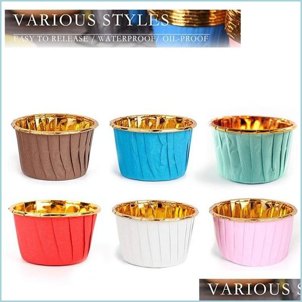 Cupcake 3000Pcs / Lot Muffin Cupcake Liner Rouleau Bouche Gâteau Papier Tasse Emballages Plateau De Cuisson Cas Décoration Outils Ustensiles De Cuisson Moule Drop Del Dhzby