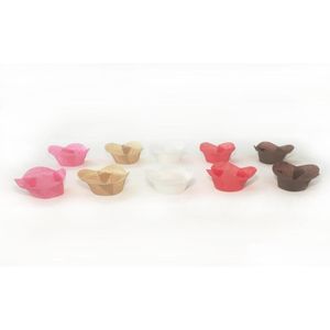 Cupcake Bakvormpjes Koffers Lotusvormige Muffin Wikkelaars Mallen Stand Olievrijgave Papieren Hoezen 5 Cm Gebak Gereedschap Verjaardagsfeestje Drop Dhgvt