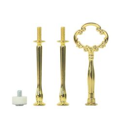 Cupcake Tool Dessert 3 Tier Sier Goud Brons Mini Bloem Metalen Staaf Fitting Voor Keramische Taartstandaard Drop Levering Huis Tuin Keuken Di Dhm26