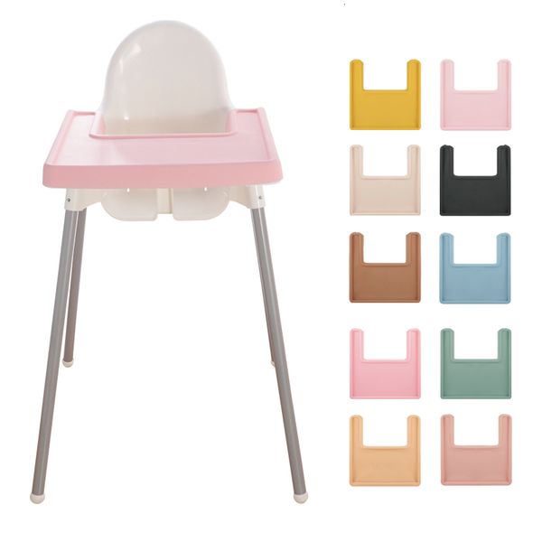 Tasses Vaisselle Ustensiles Chaise haute pour enfants Set de table Tapis de table en silicone tout compris Accessoires d'alimentation pour bébé Étanche Facile à nettoyer Sans BPA 230530