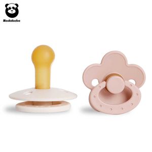 Tasses Vaisselle Ustensiles Modabebe Silicone Bébé Sucette De Qualité Alimentaire Silicone Nouveau-Né Sucette Solide Couleur Dummies Silicone Mamelon Pour Bebe 2PCS P230314