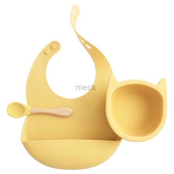 Tazas Platos Utensilios Madre Niños Kawaii Dibujos animados Forma de gato Tazón de alimentación Aparato de comedor Platos de comida para niños Platos Vajilla Artículos para bebés 240329