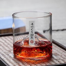 Cups schotels 180 ml Japan onregelmatige berg whiskyglas gletsjer ouderwetse whisky rockglazen whisky-glas wodka cup wijn tuimelaar