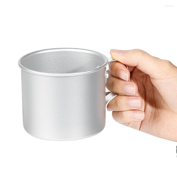 Tazas de tazas 1pc 300 ml de café taza de café aluminio Agua de agua Copa de té de té en el hogar Bar de cocina Accesorios de escritorio de bebidas portátiles