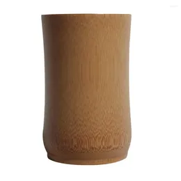 Tasses Saucers 1pc Bamboo Water Mug Cup de tube à tube épais écologique pour restaurant pour le restaurant