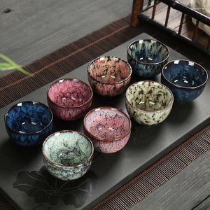 Cups Saucers 1pcs 60ML Mini Tea Bowl Ceramic Cup Chinese Teacup Espresso Coffee Household Afternoon Teacups