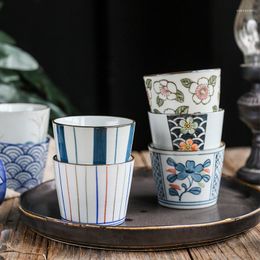 Kopjes schotels 200 ml Japanse keramisch servies recht op het rechte mondbeker thee Water Huishouden Koffie