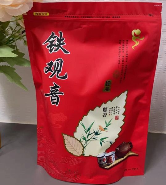 Tasses Saucers 250g Sac d'emballage de thé chinois Tie Guan Yin Zipper Bags A China Anxi High Moutains Sel-scel