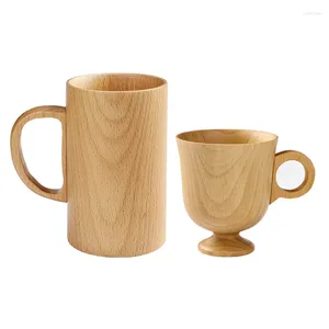 Kopjes schotels 2 stks koffie thee mok bier watter fles kopje lepels beuk houten vaste houten bord met handgreep