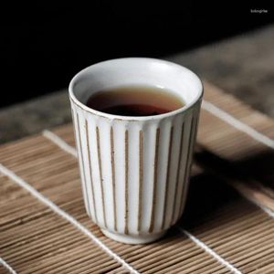 Tasses Saucers 4pc en céramique tasse de thé petit chinois chinois kungfu tasse tassette de thé à la maison en porcelaine d'eau pour boire