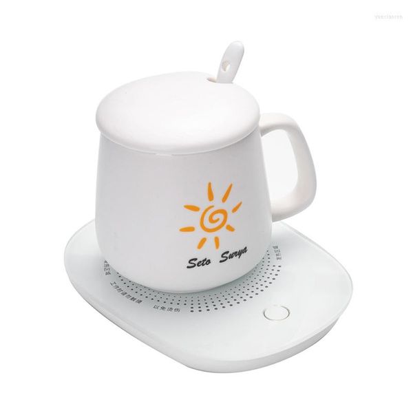 Tasses soucoupes 55 degrés Celsius Portable chauffe-tasse Smart électrique USB tasse lait/café/boisson chauffe-plateau tapis biberon