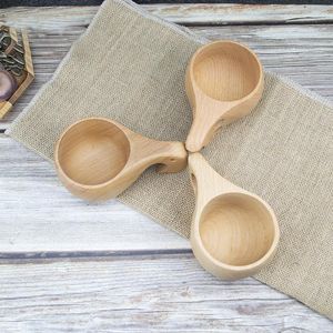 Cups schotels Beech Nordic Cup Practical Coffee Handige isolatie houten paar melk retro drinkset Chinese thee