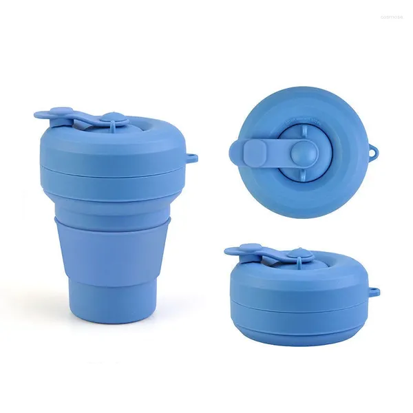 Tasses Saucers Business Trip Health Water Cup Office public transporte silicone drinkware plitible Mountain Sport Outdoor Wholesale Tea Fuite