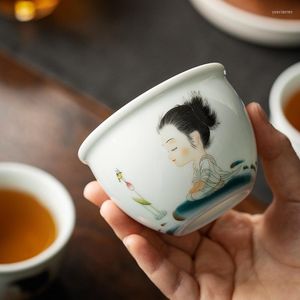 Tasses Soucoupes Chinois Petite Fille Vintage Tasse À Thé En Céramique Antique Café Belle Tasse De Thé Vaisselle A De