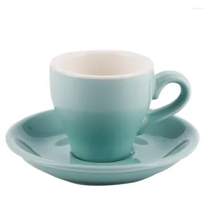 Tasses Saucers Coffee tasse tasse de tasse pour thé et soucoupes ensembles de porcelaine tasses de porcelaine mignon de poule en céramique