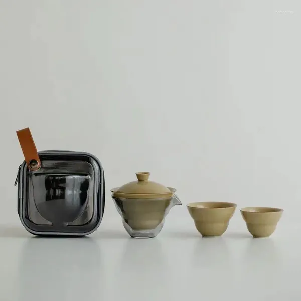 Tasses Saucers Ding Yao-huang Travel Tea set
