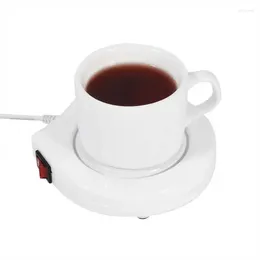 Tasses Saucers Masse de café électrique chauffeur / thé chauffeur de chauffage tasse de chauffage pour la maison de bureau