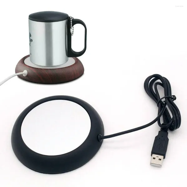 Tasses Saucers Electric USB tasse chauffante chauffage tampon à thé à thé
