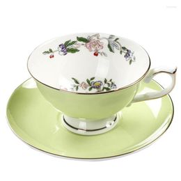 Kopjes schotels Engeland porselein koffiekopje vintage bloemen keramiek en vast plattelandstijl thee afetrnoon party drinkware