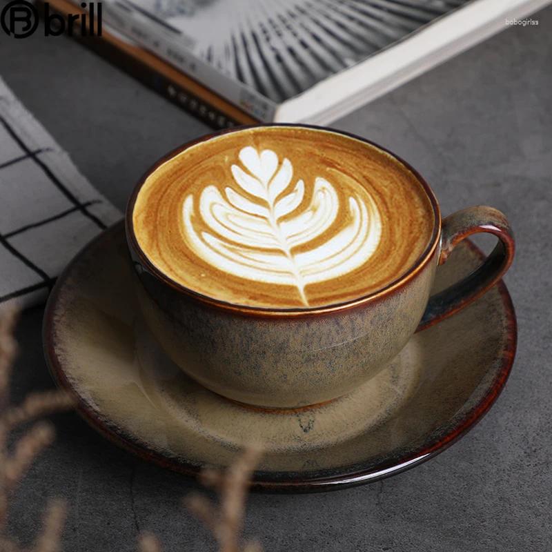Tassen Untertassen Europäische Keramik Kaffeetasse Set wiederverwendbares türkischer Kumpel Takimlari Espresso Taza Cafe Personizada Canecas