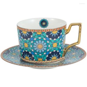 Tasses et soucoupes, service à café et à thé de luxe de style européen, Style marocain, après-midi anglais