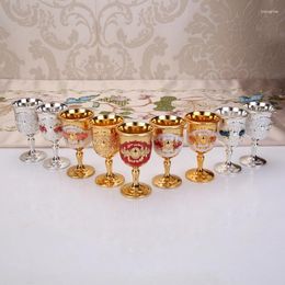 Cumas de tazas Vasas de vino de estilo europeo Retro Servicio Spirit Vodka Bebida de champán Tumbler For Party Home Drop
