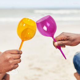 Kopjes Schoteltjes Drijvend Strandglas Onbreekbaar Wijn Water Speeltoestellen Voor Bier Cocktail Drankkop Zwembad Camping