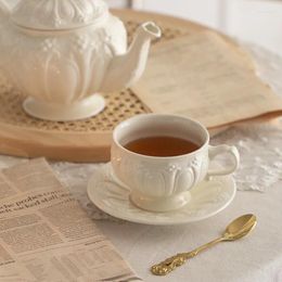 Cups Saucers French Afternoon Teapot Vintage Elegant en Home Bone China Set keramische luxe Europeaan