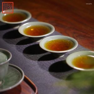 Cups Saucers Guan Fu Museum theekop keramiek sip thee yaozhou oven kiln celadon hoeden licht kungfu online master cup