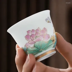 Cups Saucers Hand Paint Single Tea Cup Master Jingdezhen Ceramic huishouden mok porseleinen theekopjes