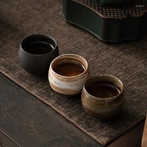 Tasses soucoupes tasse à thé en céramique faite à la main bol en porcelaine expresso poterie tasse à café tasses à thé de l'après-midi en gros 1 Pc