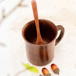 Kopjes schotels handgemaakte natuurlijke sparren accessoires thee gereedschap keuken bar drinkware houten houten beker melk waterhouder