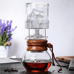 Tasses Saucers Home Ice Drip Coffee Pot Brewing Glass Machine Cold pour 2-4 personnes