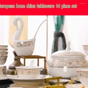 Ensemble de tasses et soucoupes en porcelaine tendre, vaisselle, assiettes en céramique