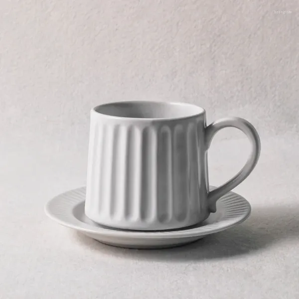 Tazas platillos de café helado Caza nórdica de té nórdico juego de porcelana de porcelana