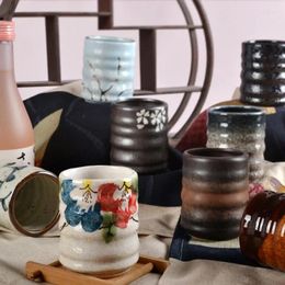 Tasses soucoupes tasse japonaise en céramique avec vaisselle sud-coréenne anneau en porcelaine