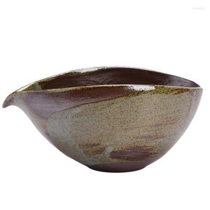 Tasses soucoupes Style japonais poterie grossière pichet fait à la main thé juste tasse rétro grande capacité faisant distributeur