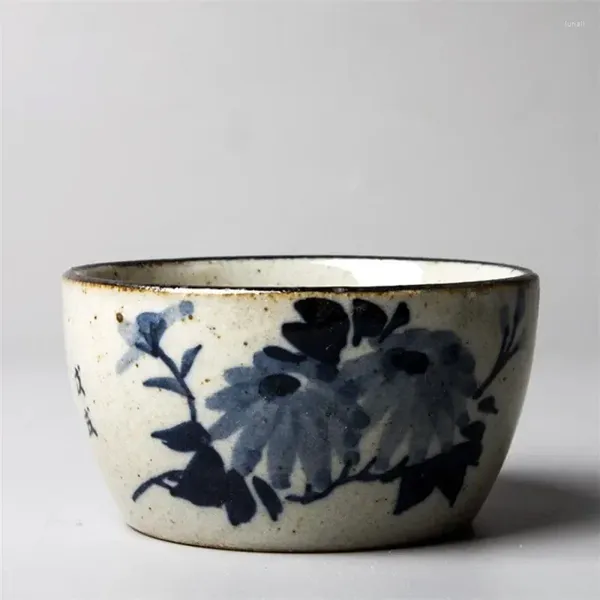 Tasses Saucers Jingdezhen en céramique tasse tasse créative peinte à la main poterie grossière vintage maître tasse de tasse