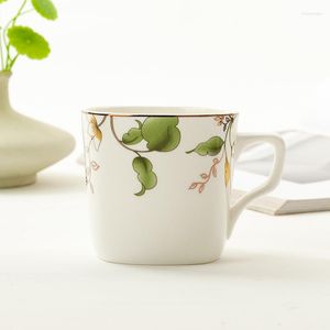 Tasses Soucoupes Moderne Bone China Petit Ménage Céramique Café Bureau Porcelaine 180 Ml