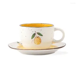 Kopjes schotels moderne vintage koffiekopje schotel set keramische decor kunst kawaii porselein creativiteit kubek mokken schattig