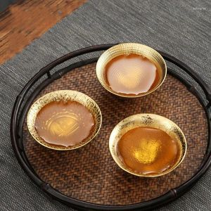 Tasses Saucers Multicolor Gilding Tea tasse en céramique tasse tasse chinoise Retro Retro Handden Golden Vintage Set Home Bowl Master