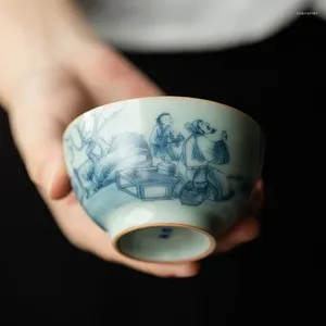 Jingdezheng – service à thé papillon en céramique, soucoupes de poète, ouverture pour enfants chinois, magnifique service à thé, tasses à thé pour cérémonie