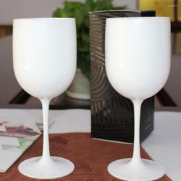 Kopjes schotels mooie goblet enkele laag rode wijnglas met grote capaciteit drumvormige drop-resistente plastic cocktails