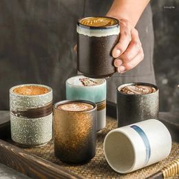 CUPS SAUCERS RETRO Creative Coffee Cup Ceramic Ceramic Té para el restaurante de sushi de sushi reaccup