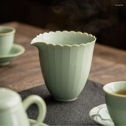 Tasses Saucers Song Ustensile Chinese Flower Teaware Vintage Teach Teten Fair Light Kung Sea Fu Green Zen Cup Porcelain Cérémonie