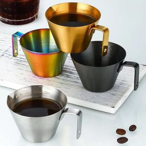 Kopjes Schoteltjes Rvs Espresso Maatbeker 100 ml Capaciteit Mini Gieten Nauwkeurig Voor Koffie Melk Dranken Saus